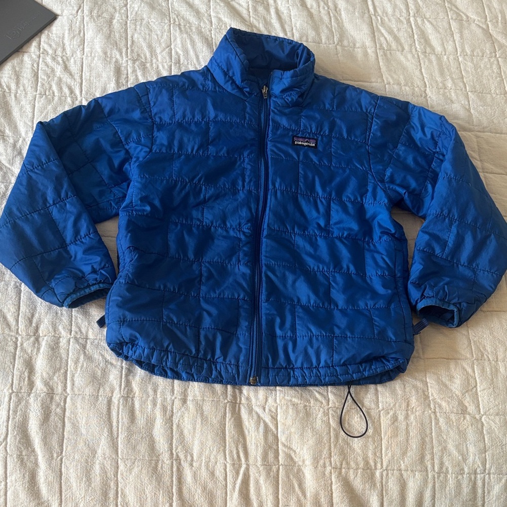 Patagonia Kids Vibrant Blue Puffer Coat